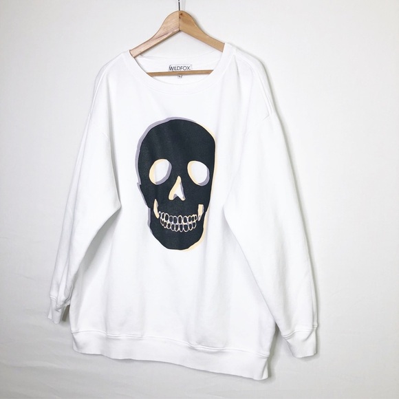 Wildfox couture clothes skull road trip oversized sweatshirt - Picture 8 of 11